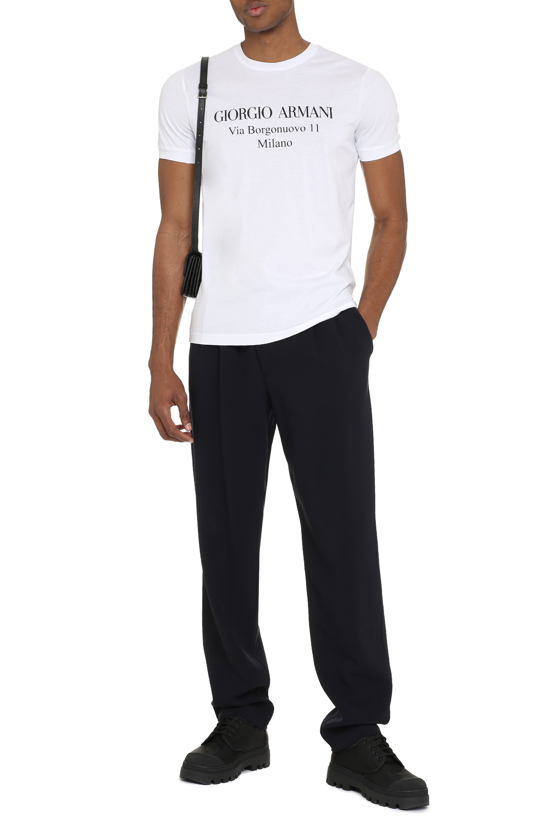 GIORGIO ARMANI COTTON T-Shirt - SS25 Collection for Men