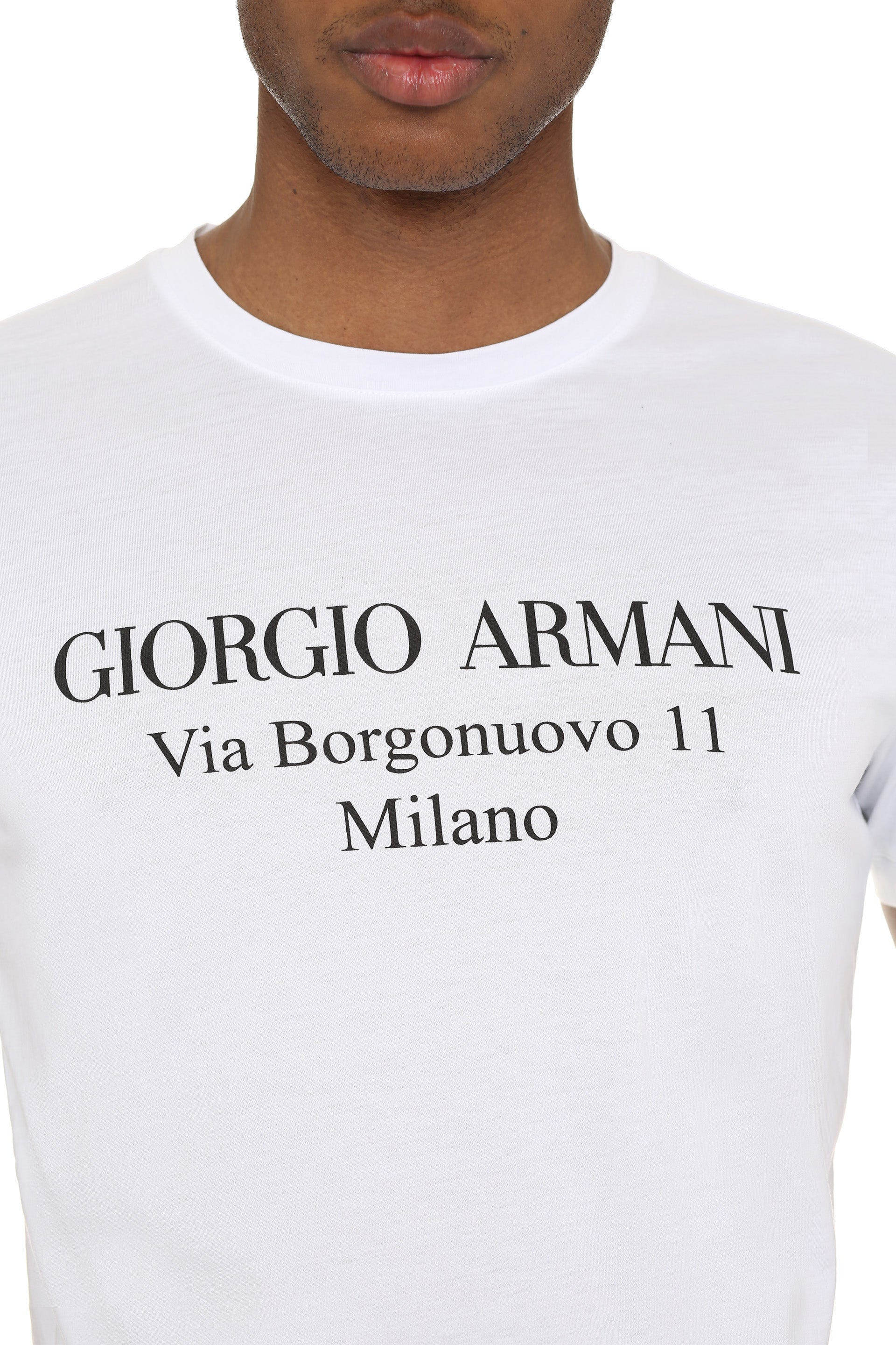 GIORGIO ARMANI COTTON T-Shirt - SS25 Collection for Men