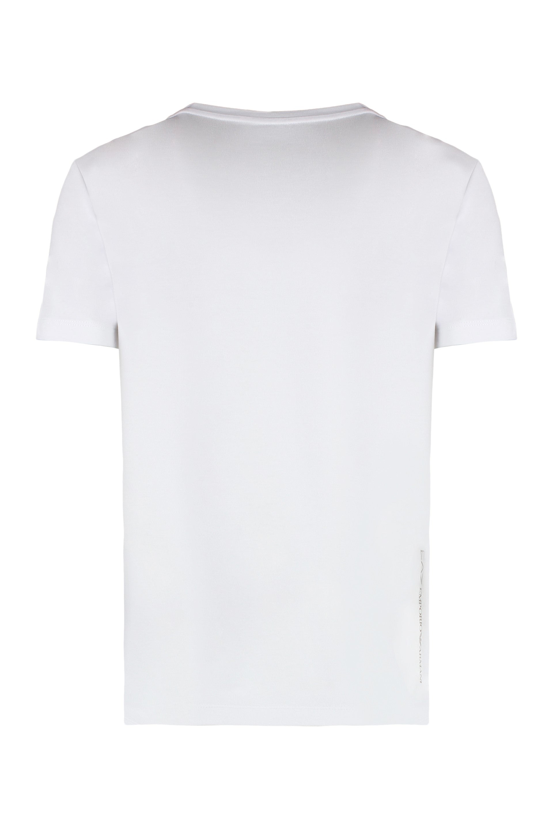 EA7 Contrasting Color Printed T-Shirt for Women