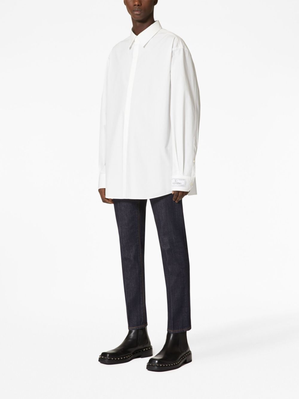 VALENTINO Contemporary Cotton Shirt - Regular Fit