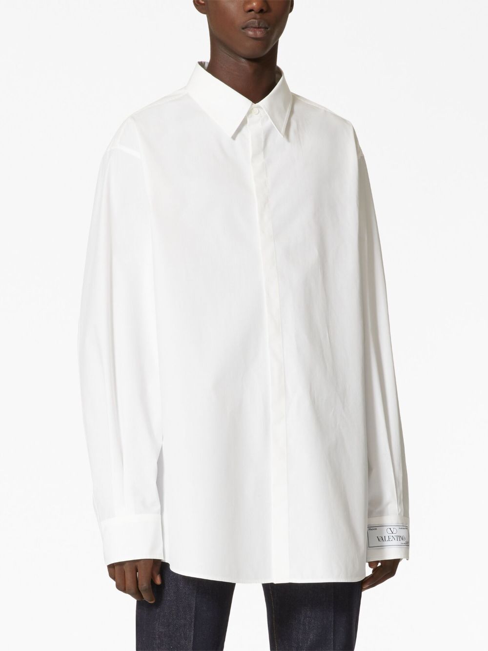VALENTINO Contemporary Cotton Shirt - Regular Fit