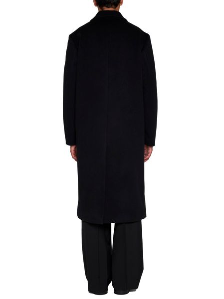 VALENTINO Men's Wool Blend Single-Breasted Jacket with Lapel Collar