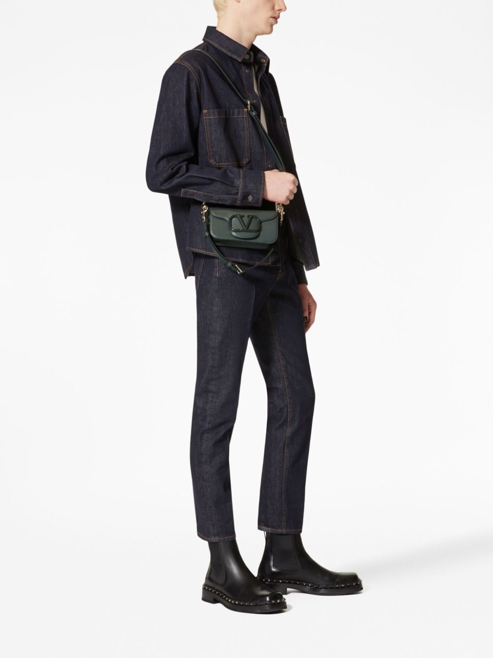 VALENTINO Mid Rise Carrot-Fit Jeans for Men