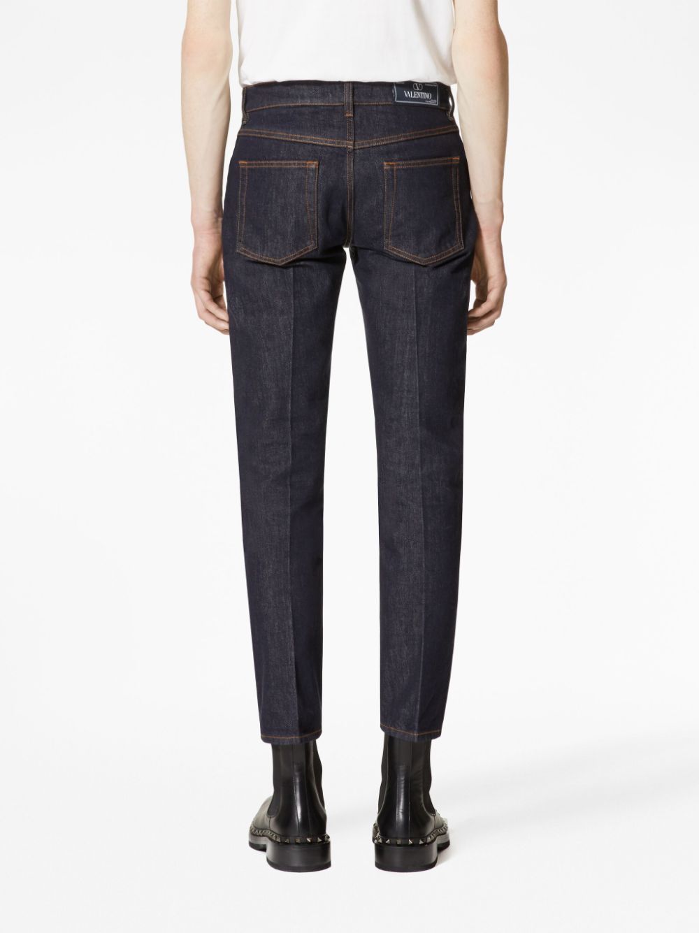 VALENTINO Mid Rise Carrot-Fit Jeans for Men