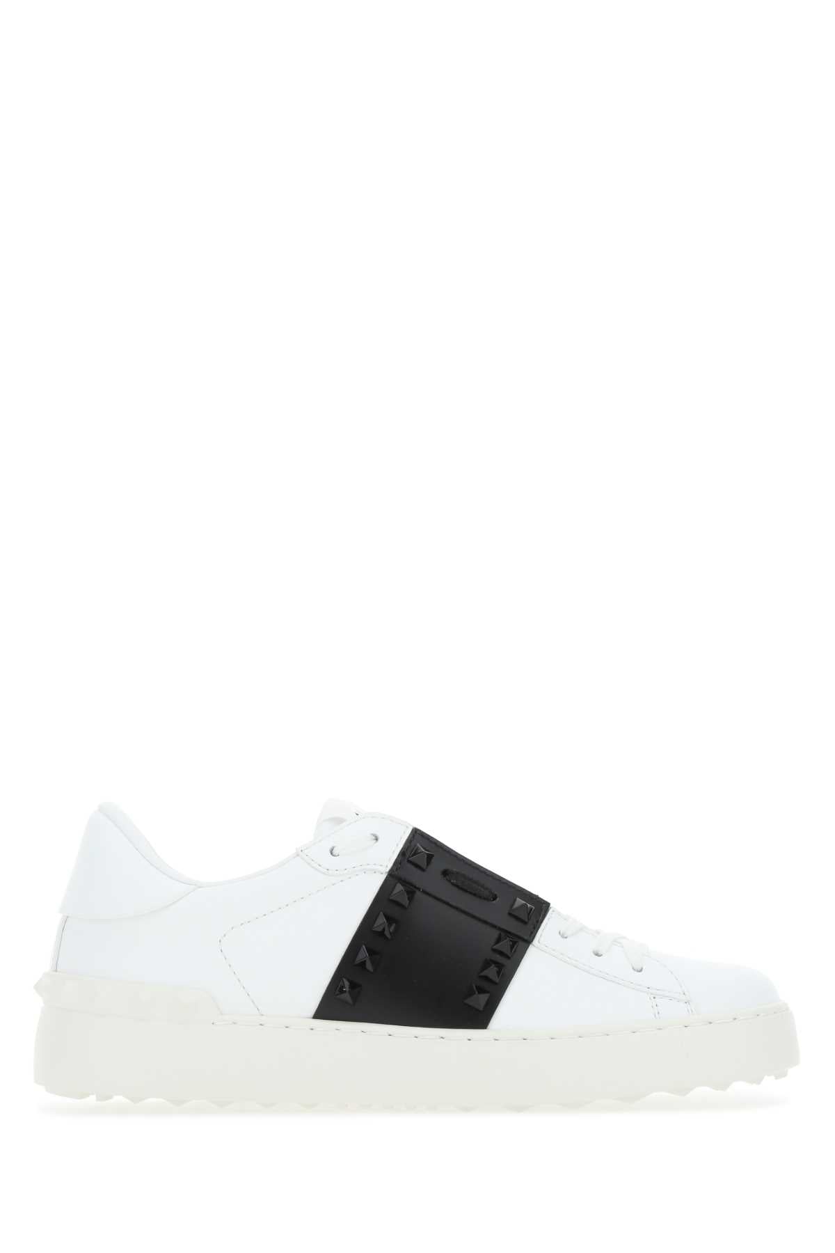 VALENTINO GARAVANI Rockstud Untitled Women’s Sneaker with Black Band