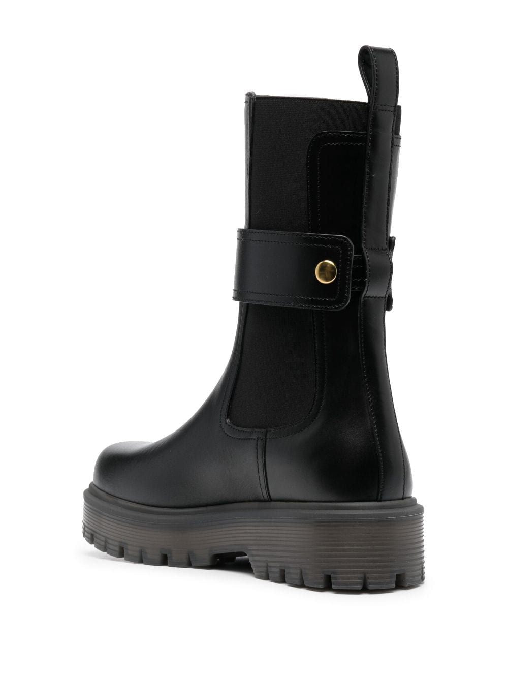 VALENTINO One Stud Leather Chelsea Boots