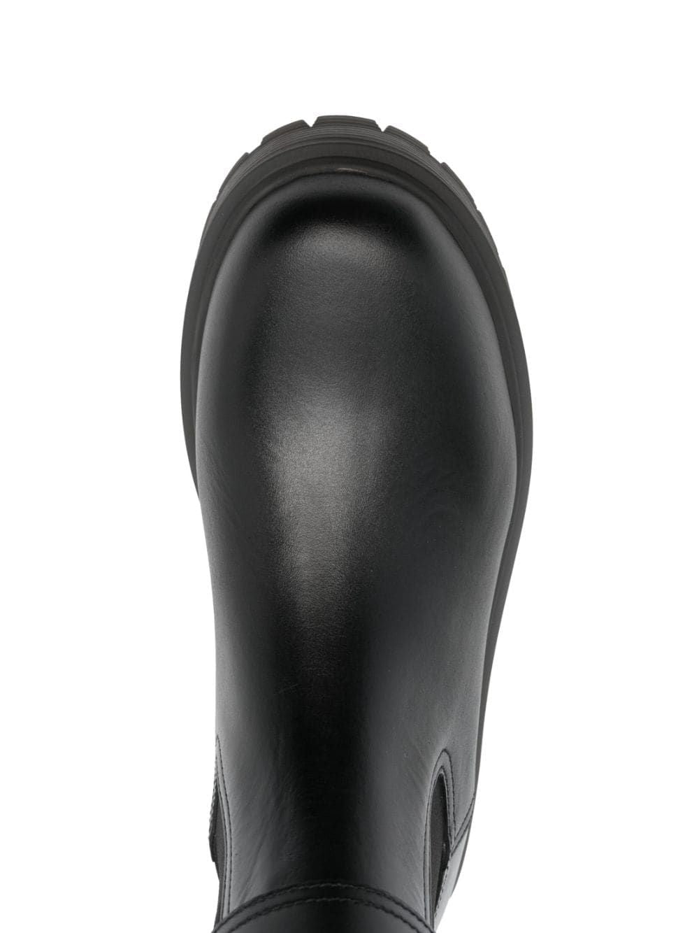 VALENTINO One Stud Leather Chelsea Boots