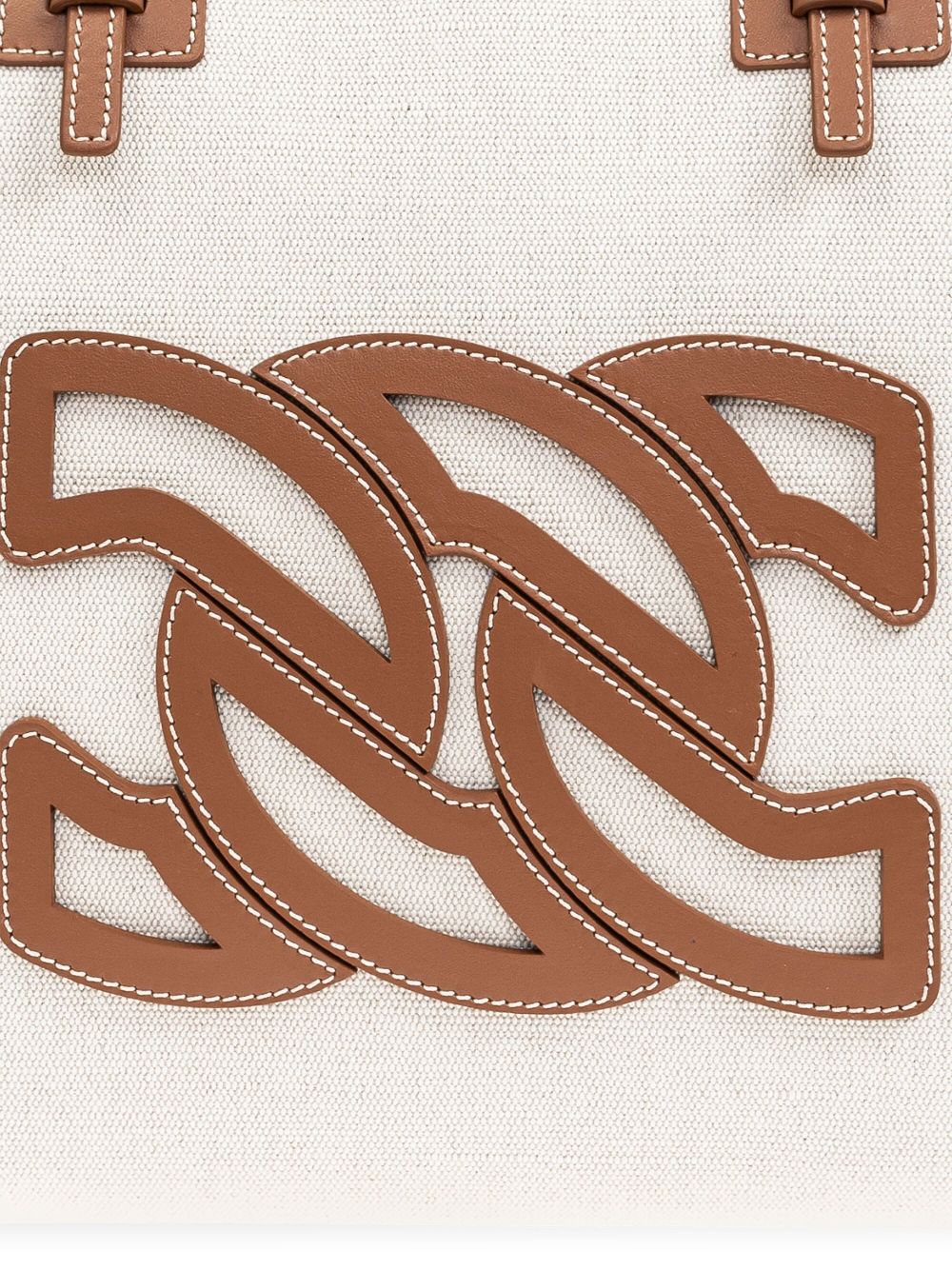 CASADEI Canvas and Leather Tote Handbag