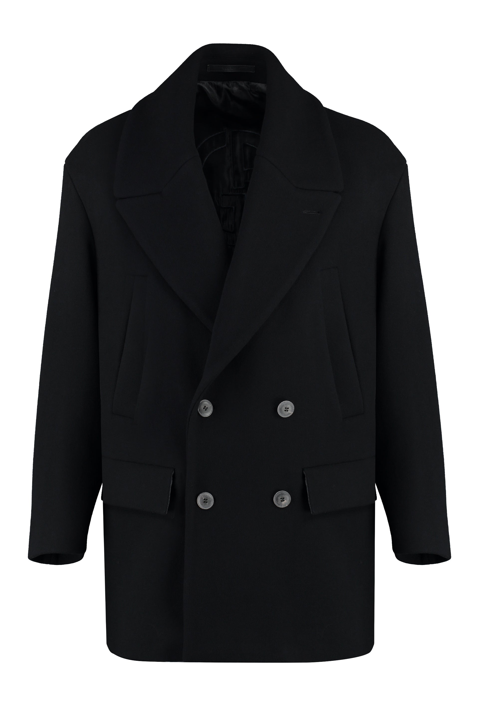 GIORGIO ARMANI Wool Blend Double-Breasted Jacket for Men