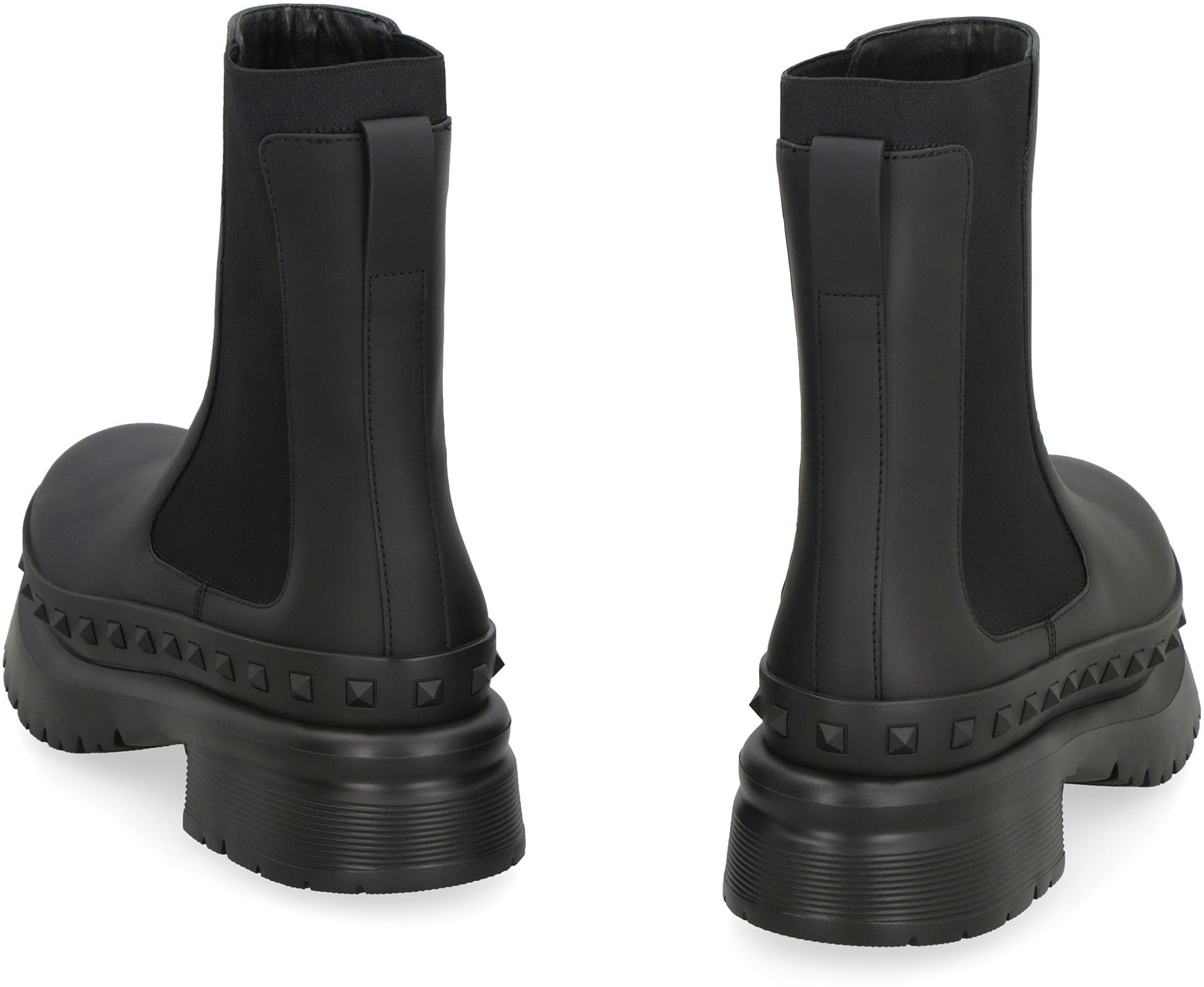 VALENTINO Rockstud Leather Chelsea Boots - FW23