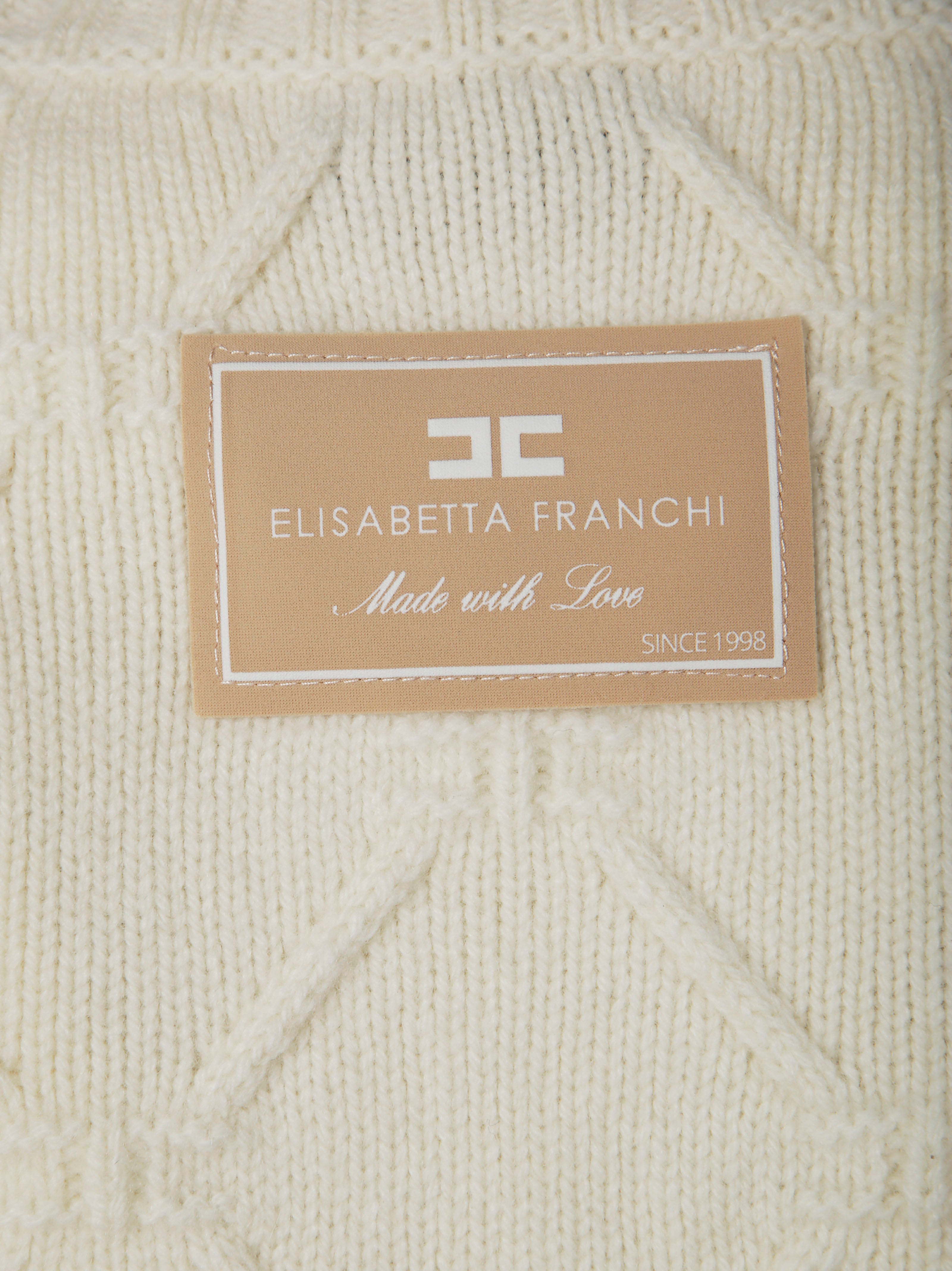 ELISABETTA FRANCHI Stylish Men's Sweater Tricot with Front Detailing