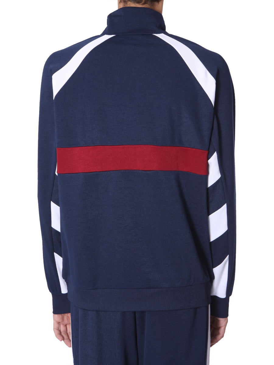 FILA Mini Track Sweatshirt with Polo Neck and Half Zip