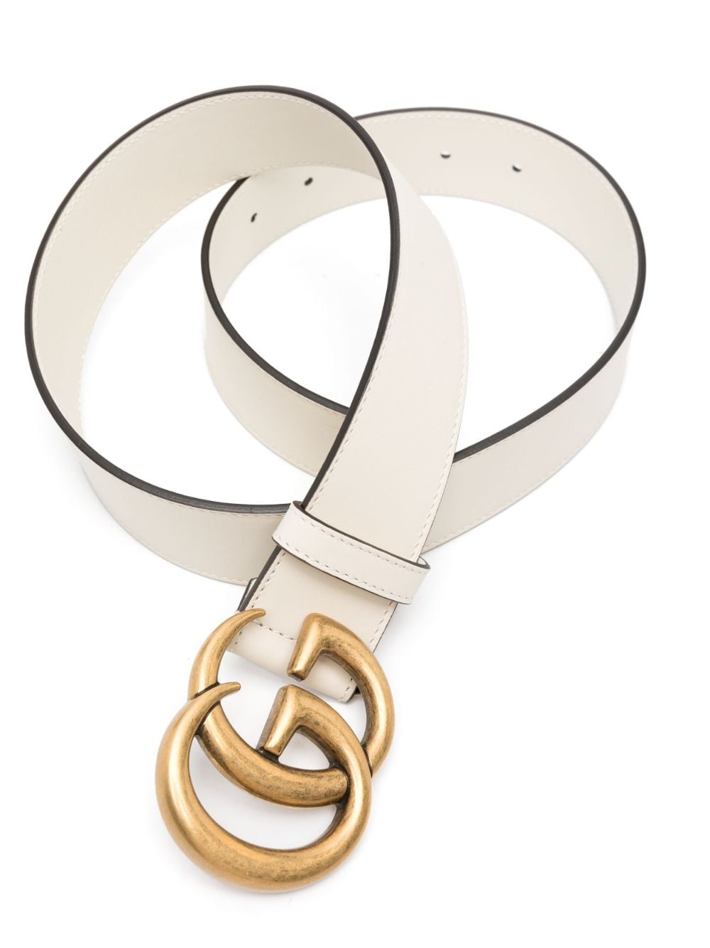 GUCCI Classic Leather Belt with Signature Double G Buckle