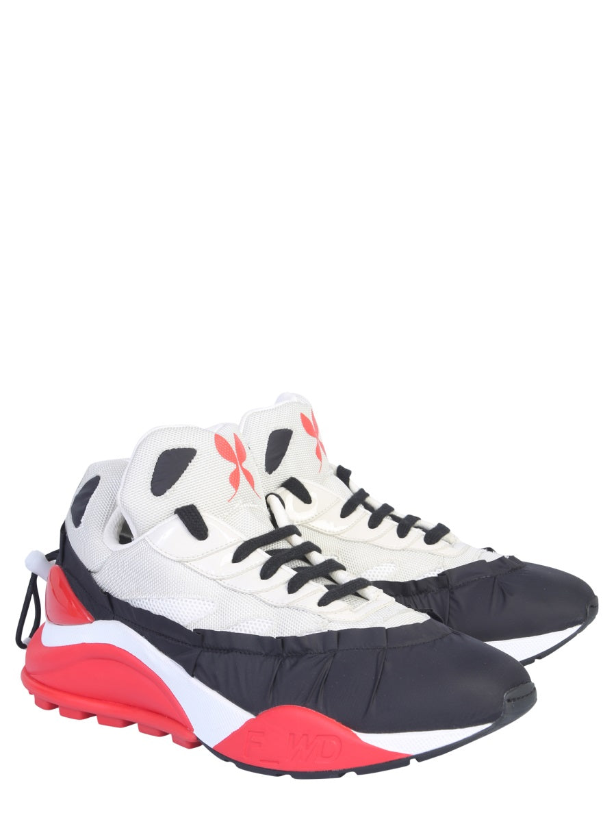 Forward Nylon and Mesh Sneakers - 5 CM Flat Sole