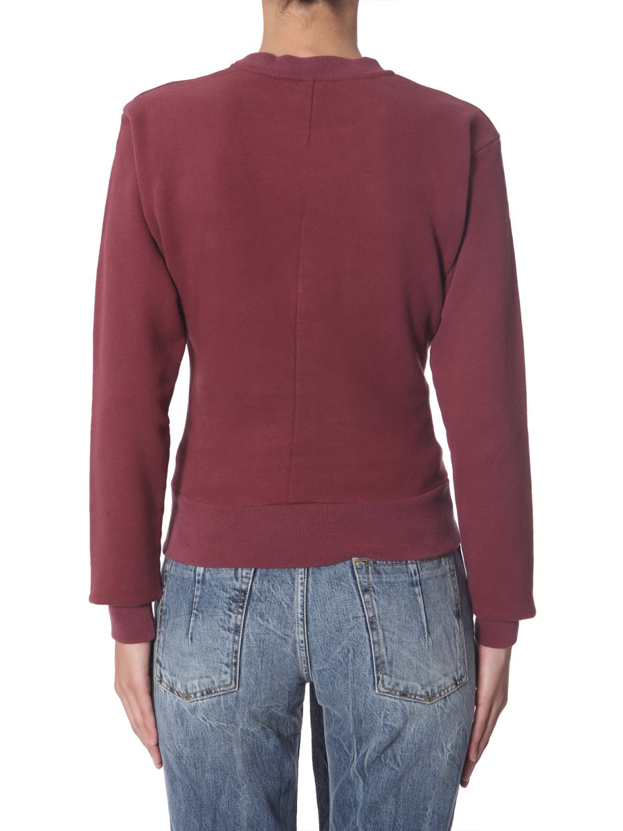 UNRAVEL Asymmetrical Cut Crew Neck Sweatshirt