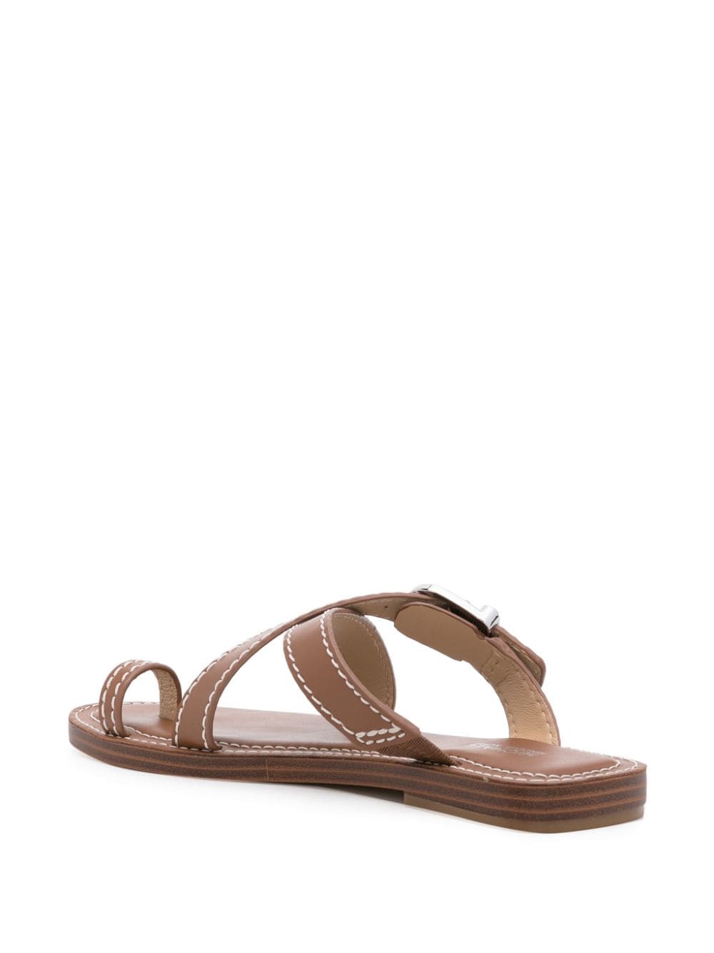 MMK Ashton Leather Sandals - Women’s Slip-On Style with Crossover Straps