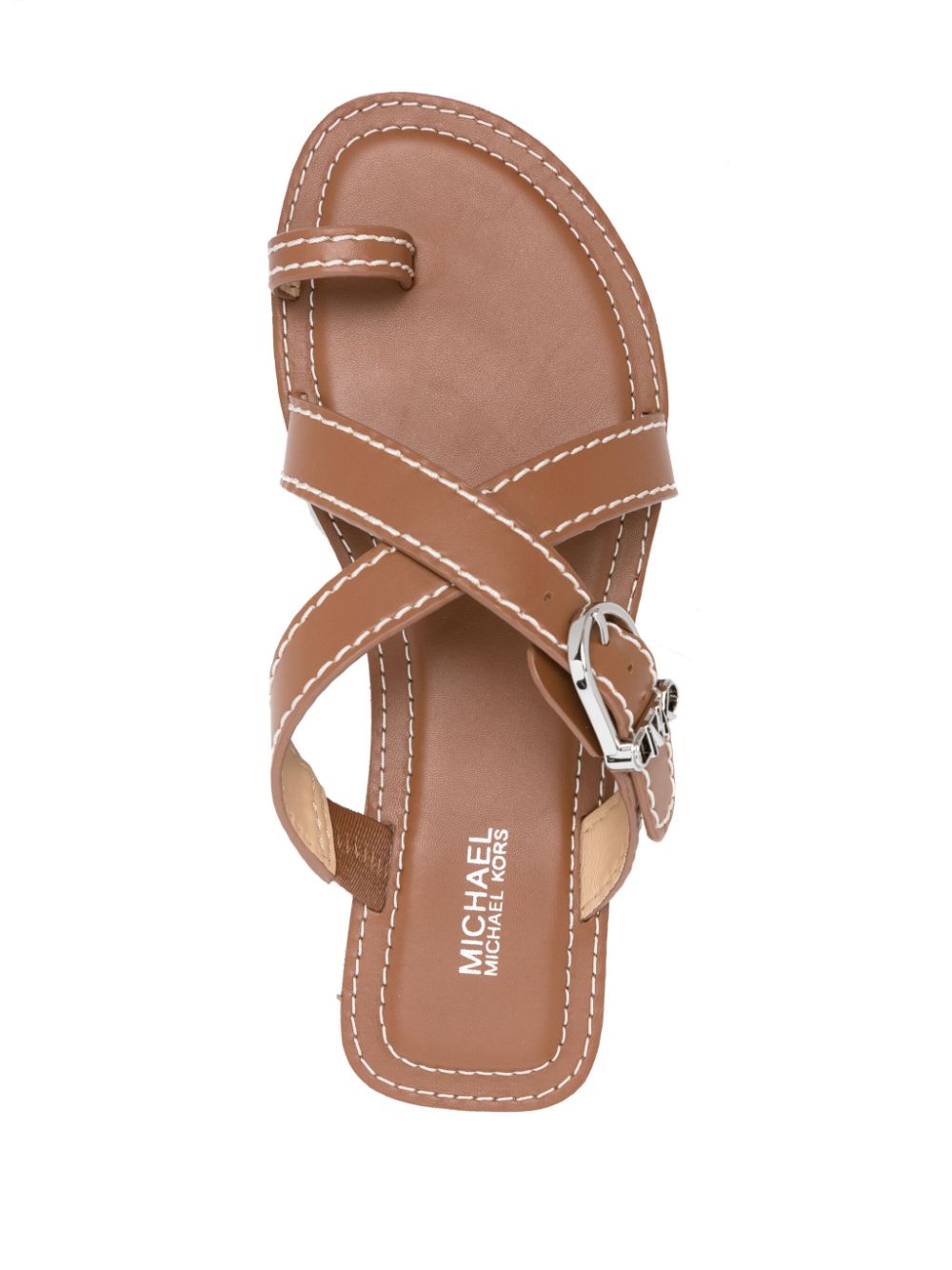MMK Ashton Leather Sandals - Women’s Slip-On Style with Crossover Straps