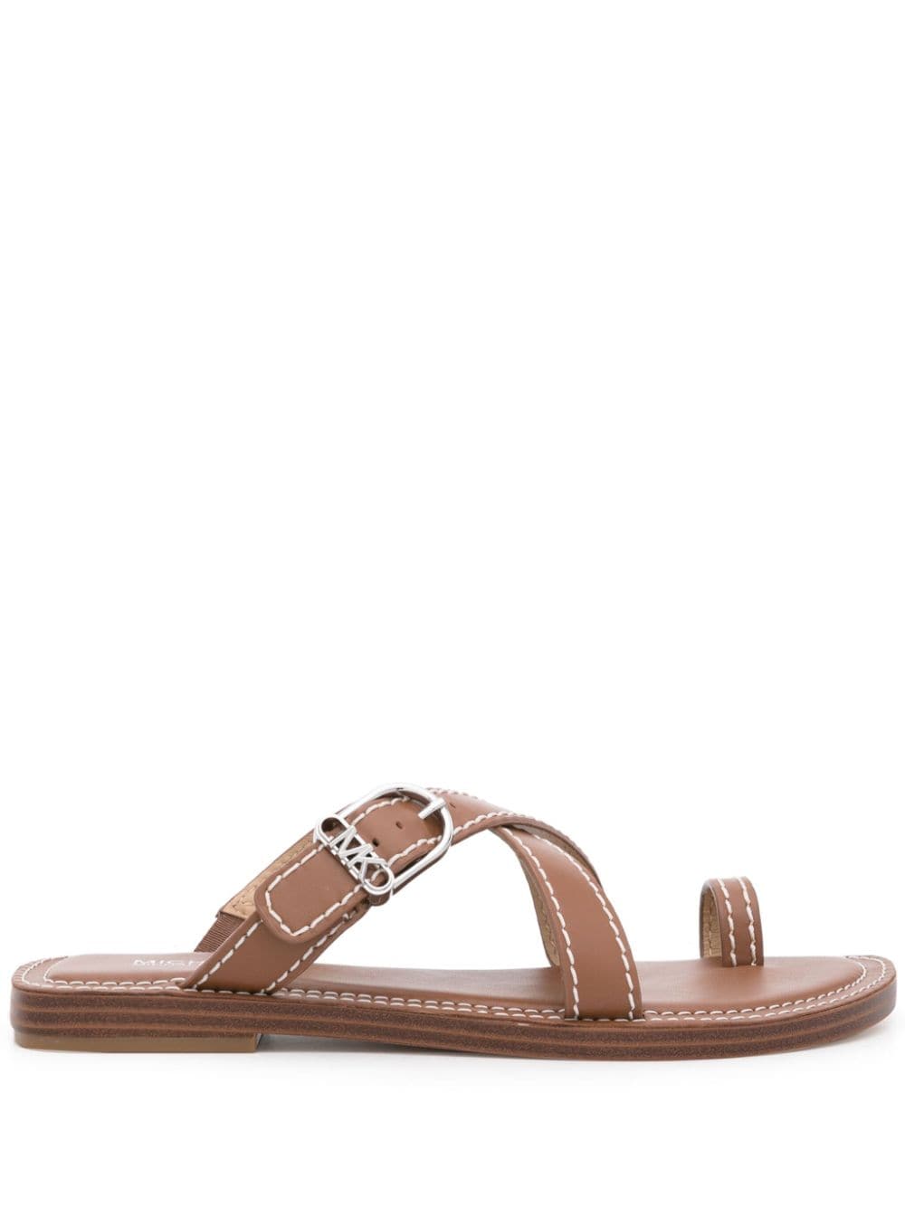 MMK Ashton Leather Sandals - Women’s Slip-On Style with Crossover Straps