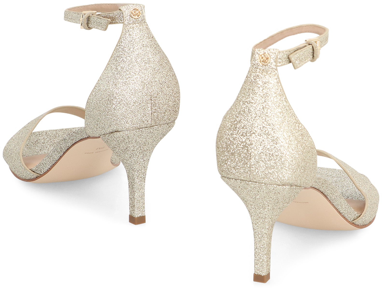 MICHAEL MICHAEL KORS Glitter Ankle Strap Sandals