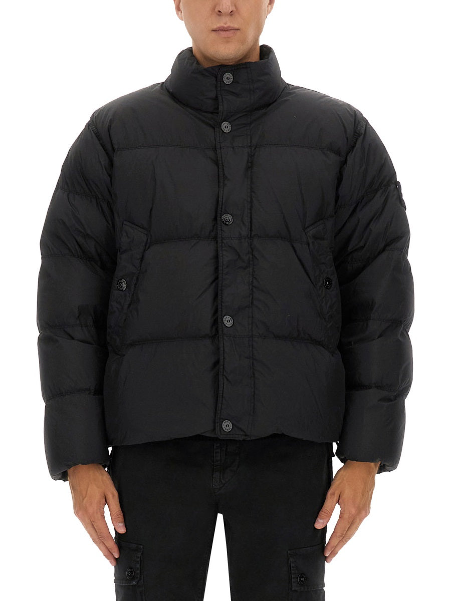 STONE ISLAND Innovative Tech-Ready Down Jacket for Men