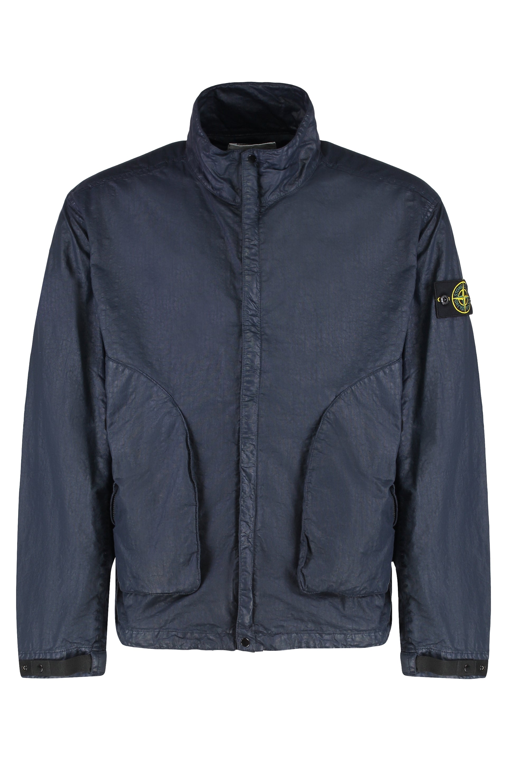 STONE ISLAND Men's Tech Fabric Jacket with Removable Logo Patch