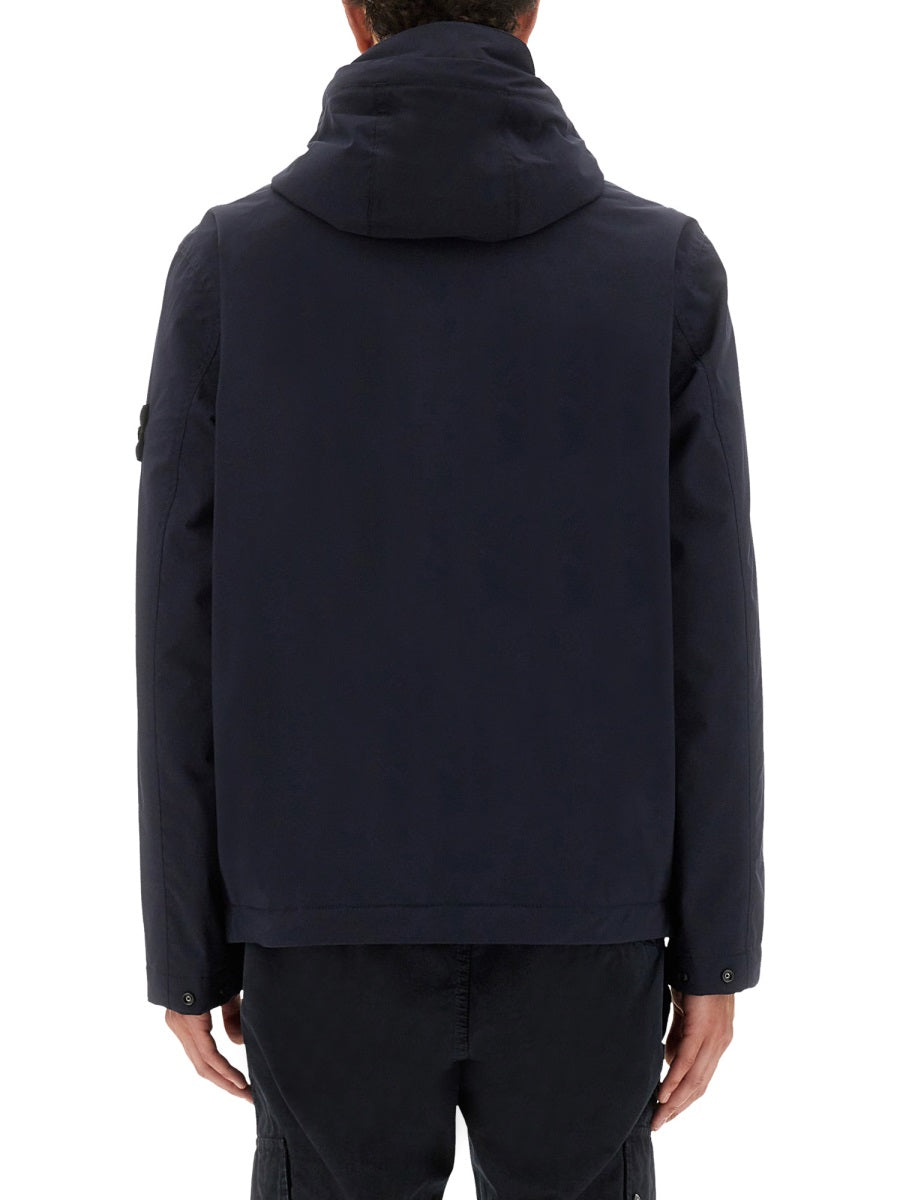 STONE ISLAND Hooded Nylon Jacket for Men
