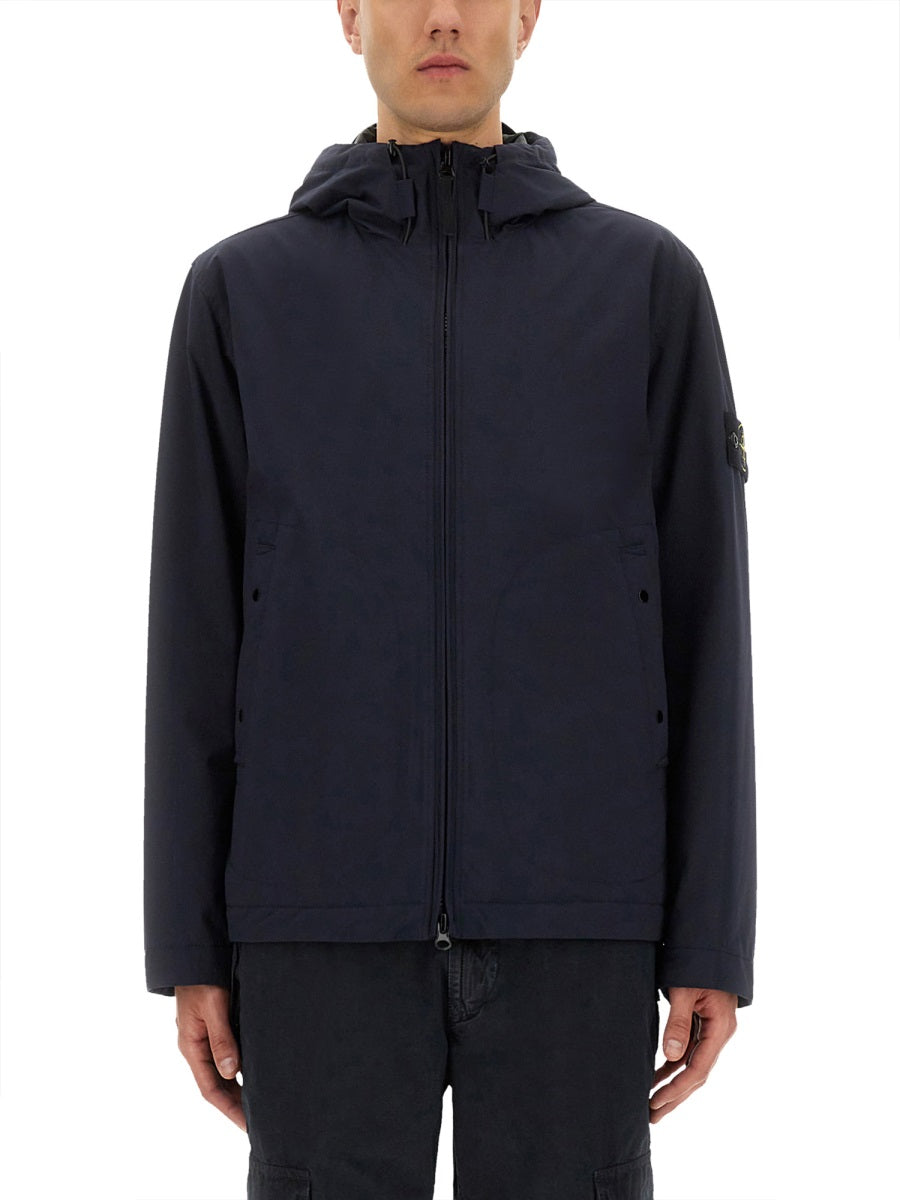 STONE ISLAND Hooded Nylon Jacket for Men