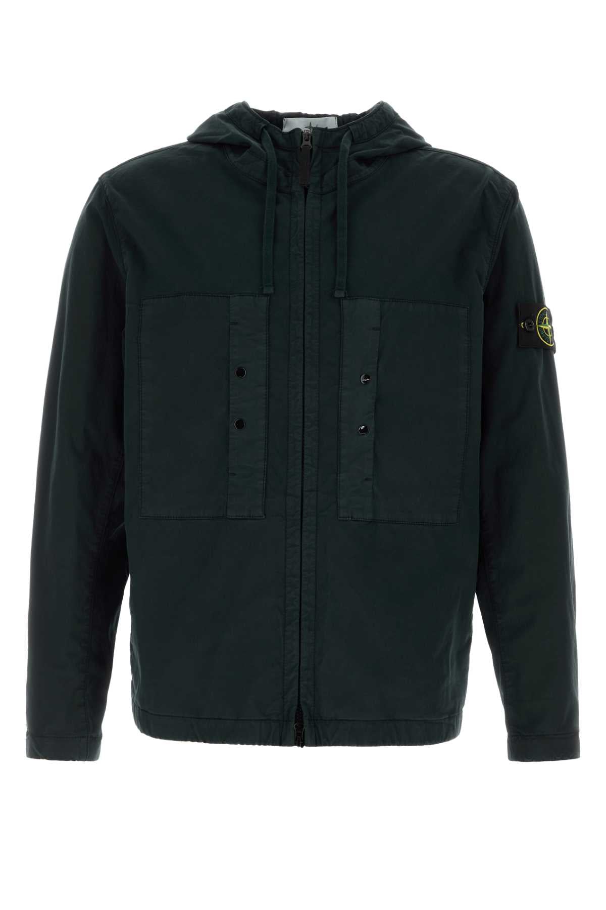 STONE ISLAND Stretch Cotton Jacket for Men - SS25 Collection