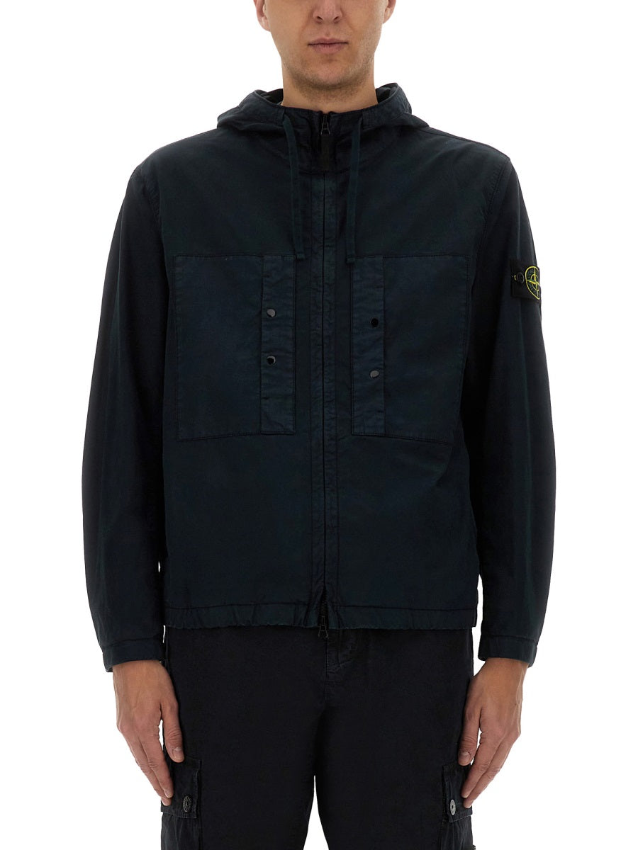 STONE ISLAND Cotton Blend Trench Coat for Men