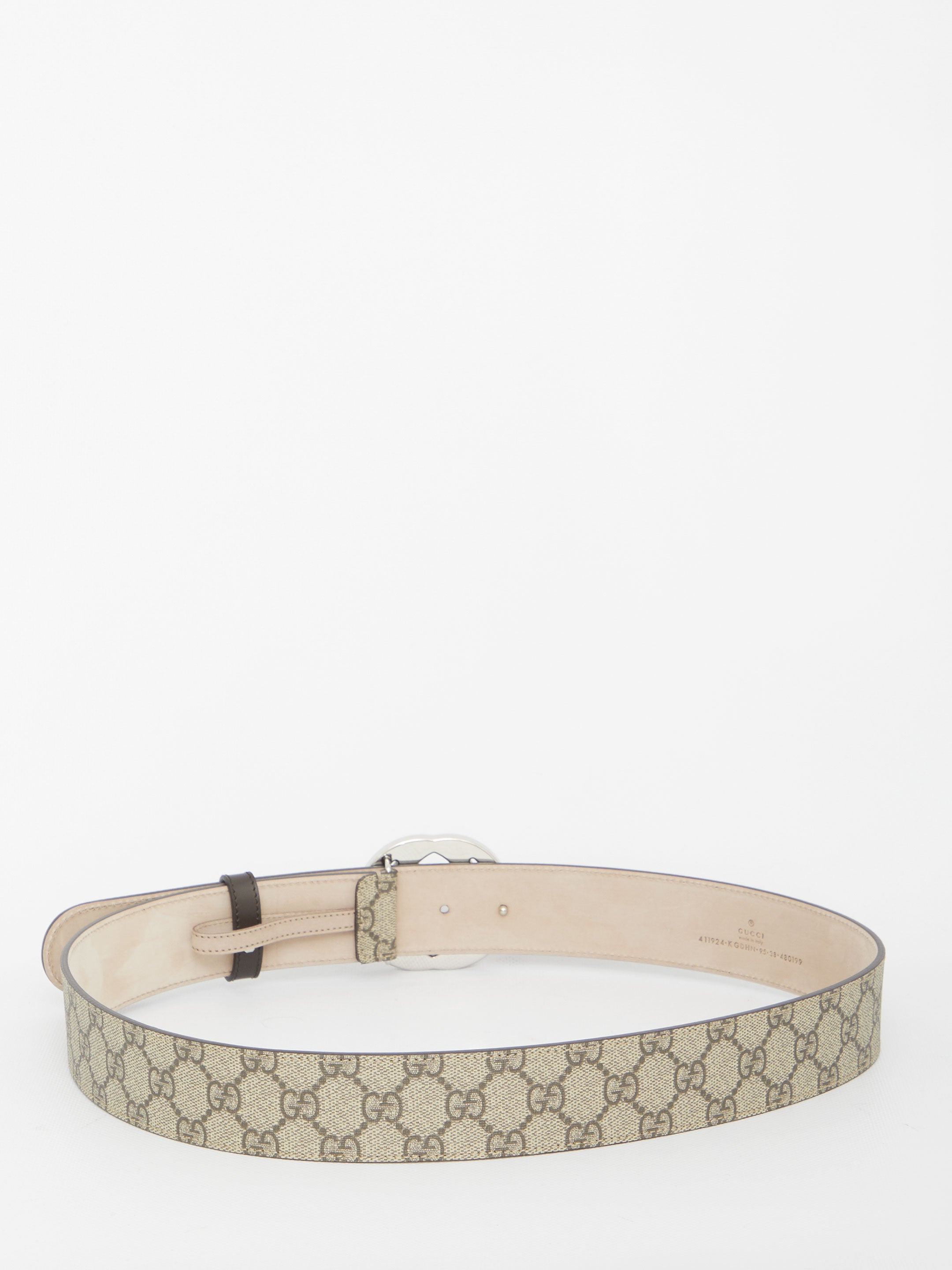 GUCCI GG Supreme Fabric Belt with GG Buckle