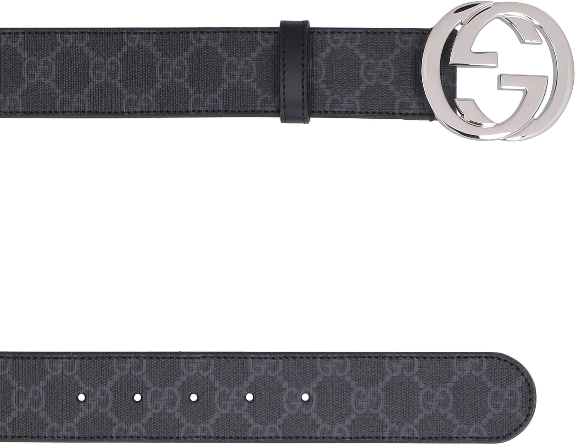 GUCCI Cross Buckle Belt with GG Details