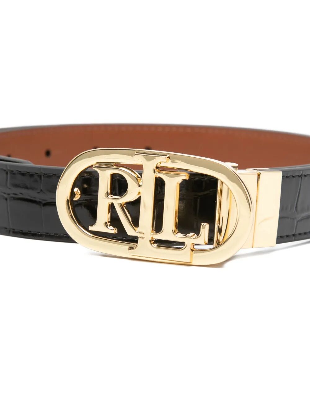 LAUREN RALPH LAUREN Oval Reversible 25 MM Skinny Belt
