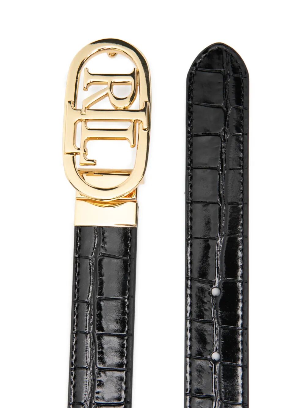 LAUREN RALPH LAUREN Oval Reversible 25 MM Skinny Belt