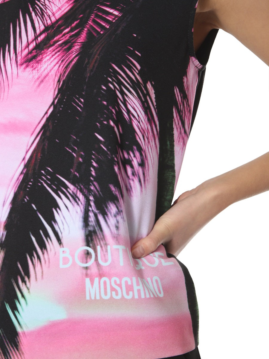 BOUTIQUE MOSCHINO Sleeveless Round Neck Top