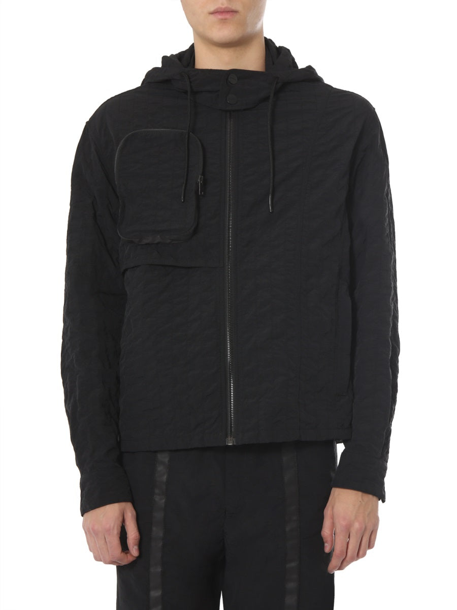 Men's A-COLD-WALL Mini Zip Closure Jacket with Removable Hood