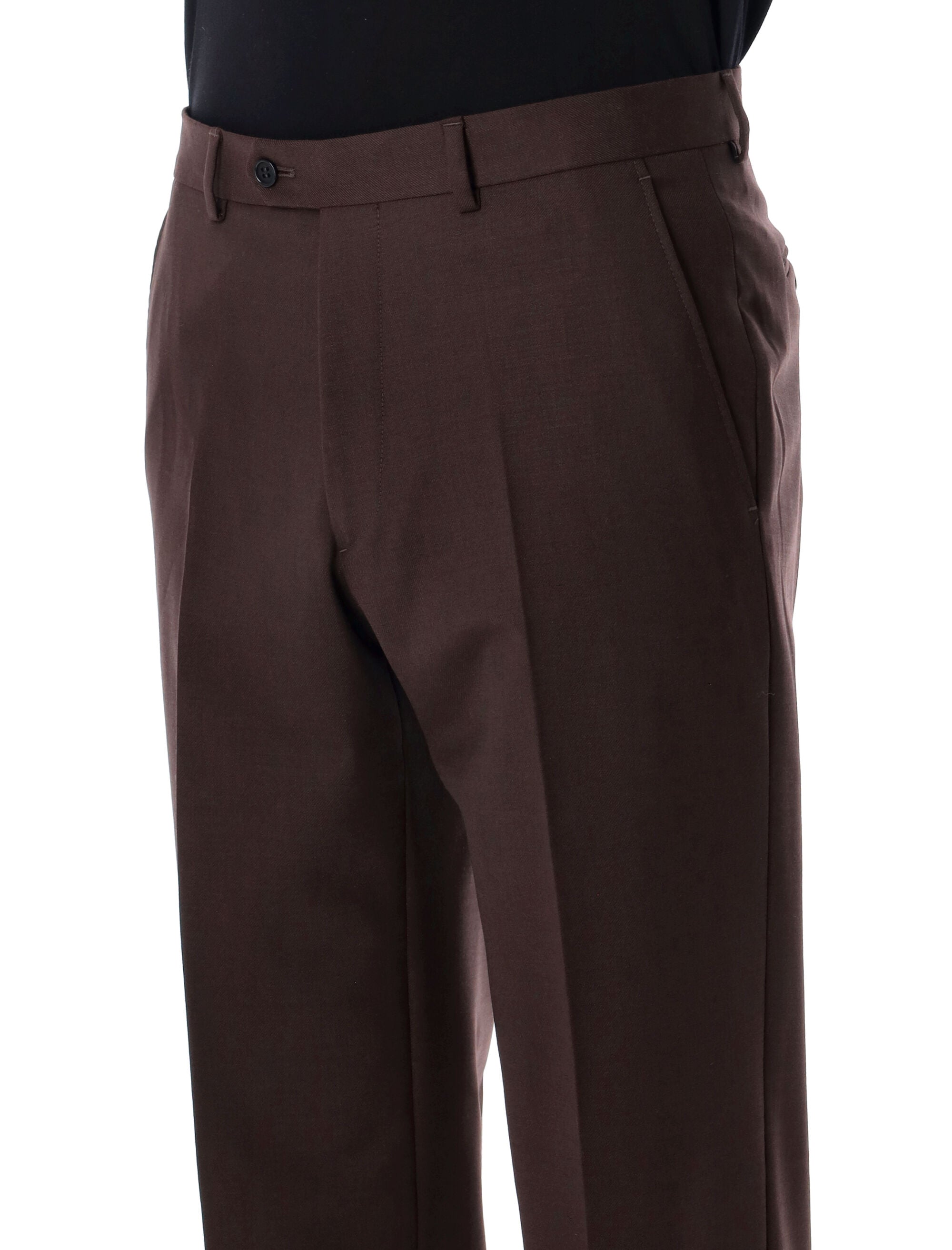 SUNFLOWER Tailored Wool Twill Trousers - Size 48