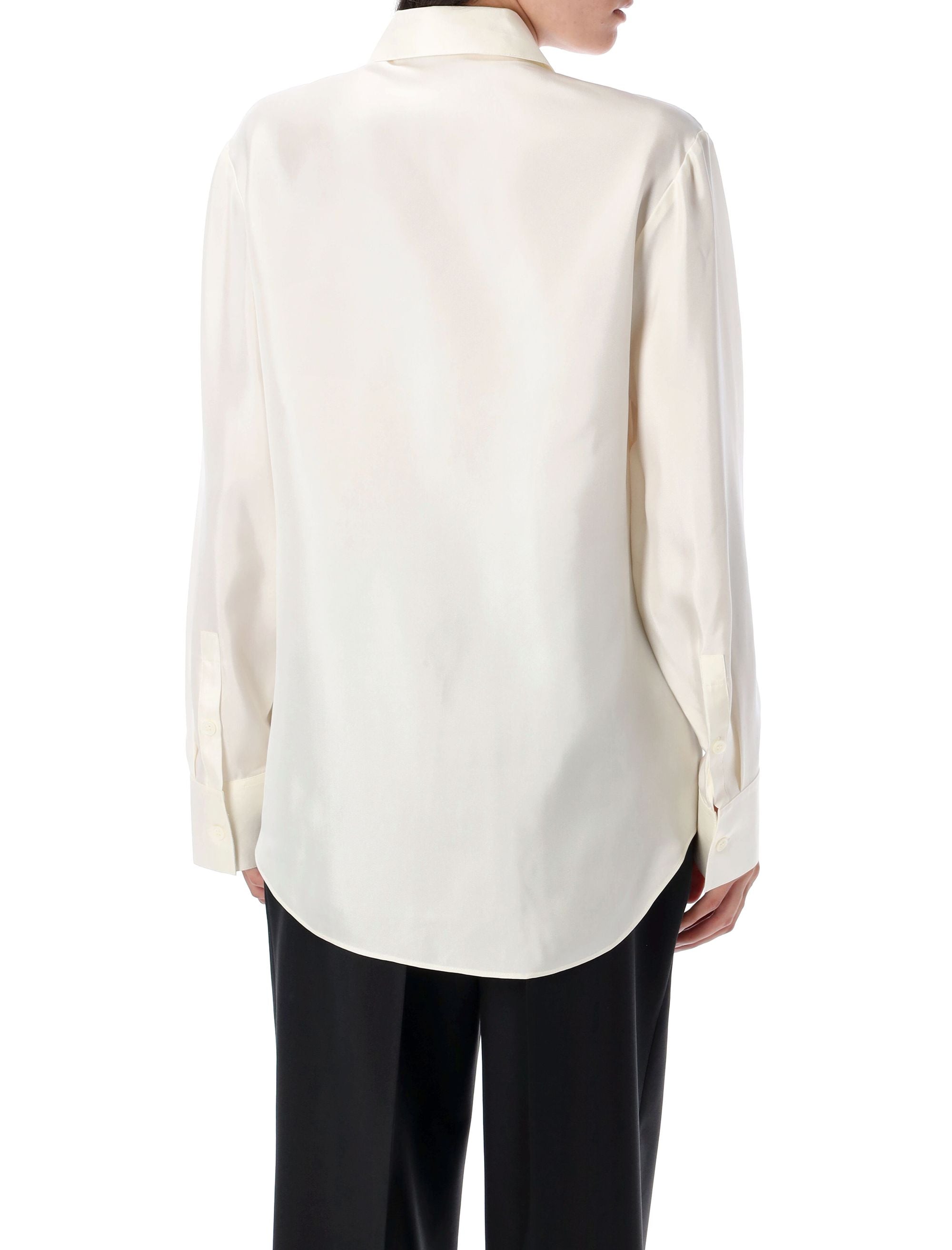 RÓHE Silk Knotted Shirt - Size 36