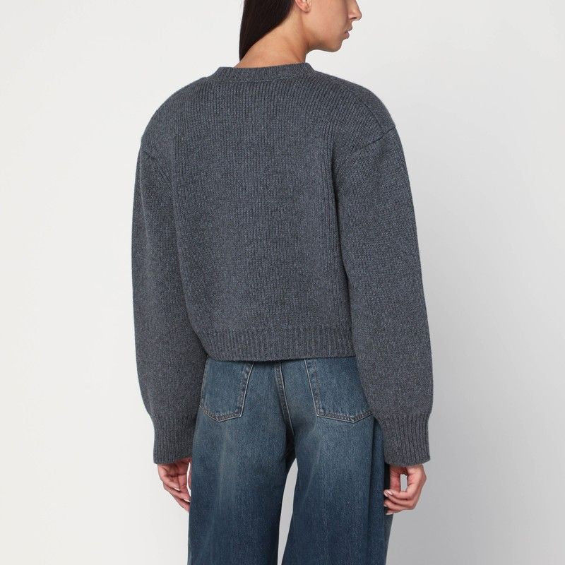 RÓHE Women's Wool Cardigan with Front Button Closure