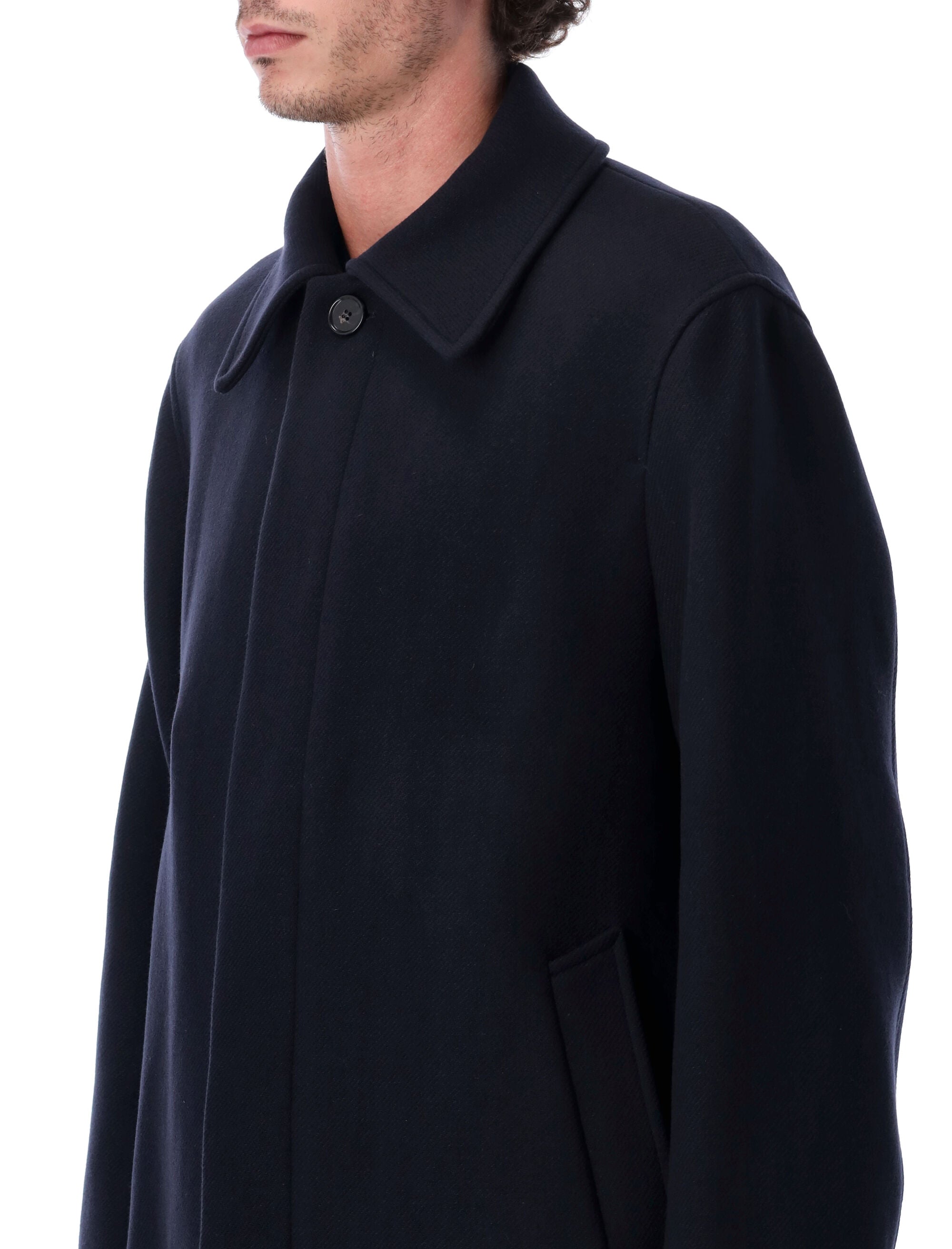 SUNFLOWER Italian Wool Long Jacket - Size 50