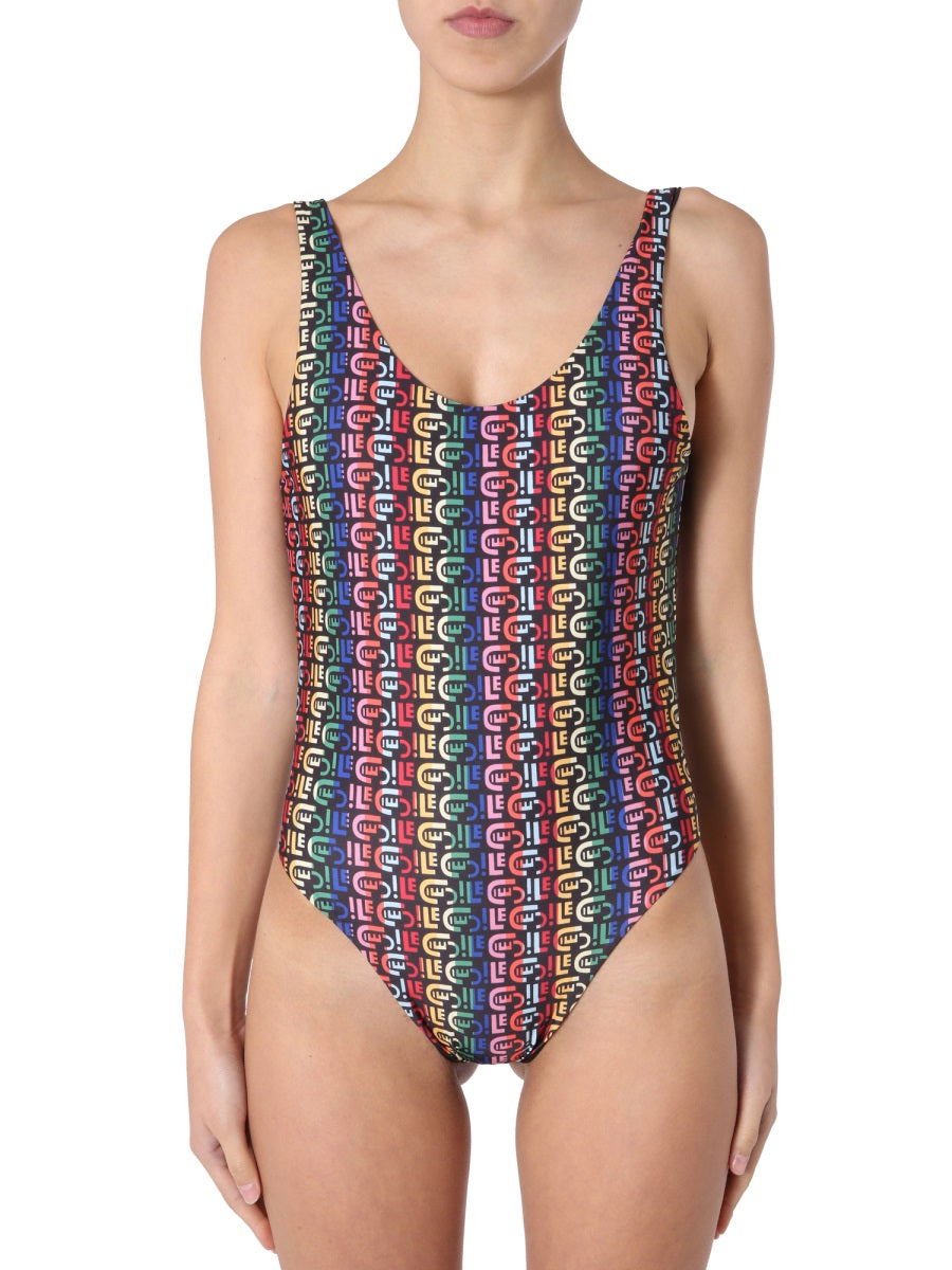ÊTRE CÉCILE Women's Mini Round Neck One Piece Swimsuit