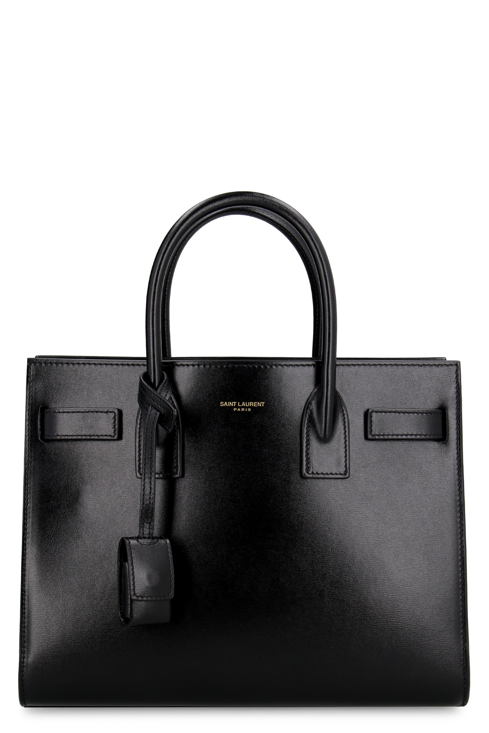 SAINT LAURENT Mini Leather Shopping Handbag
