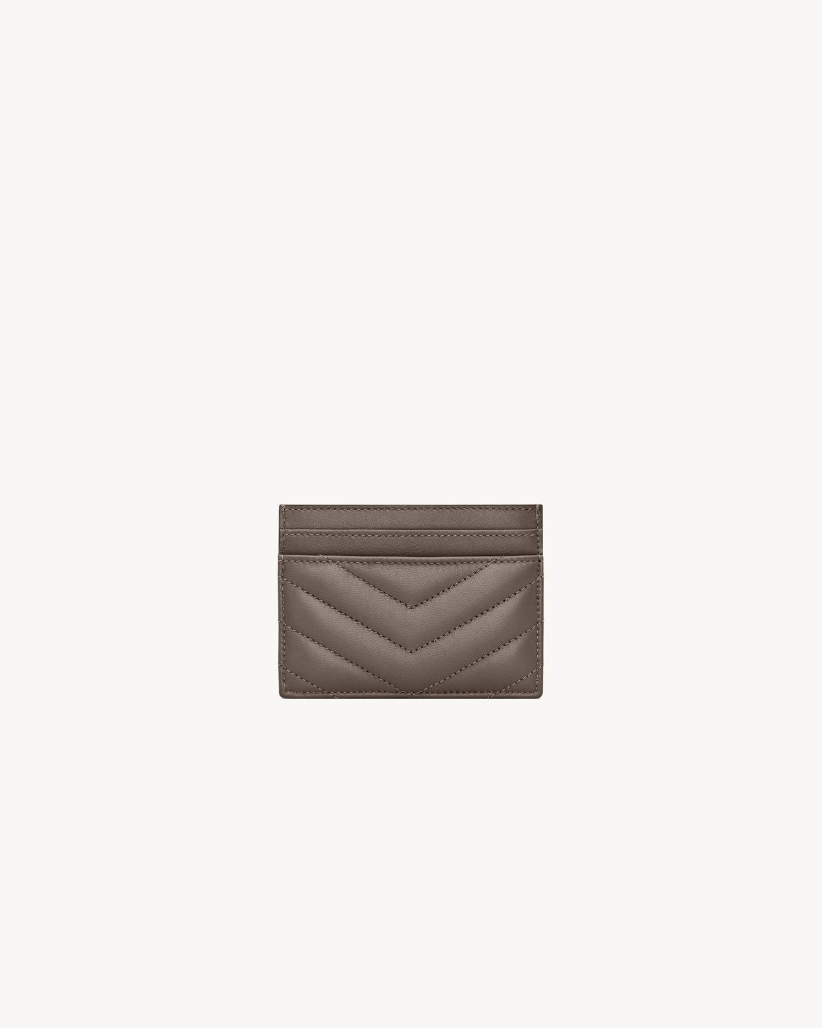 SAINT LAURENT Mini Nappa Leather Card Holder