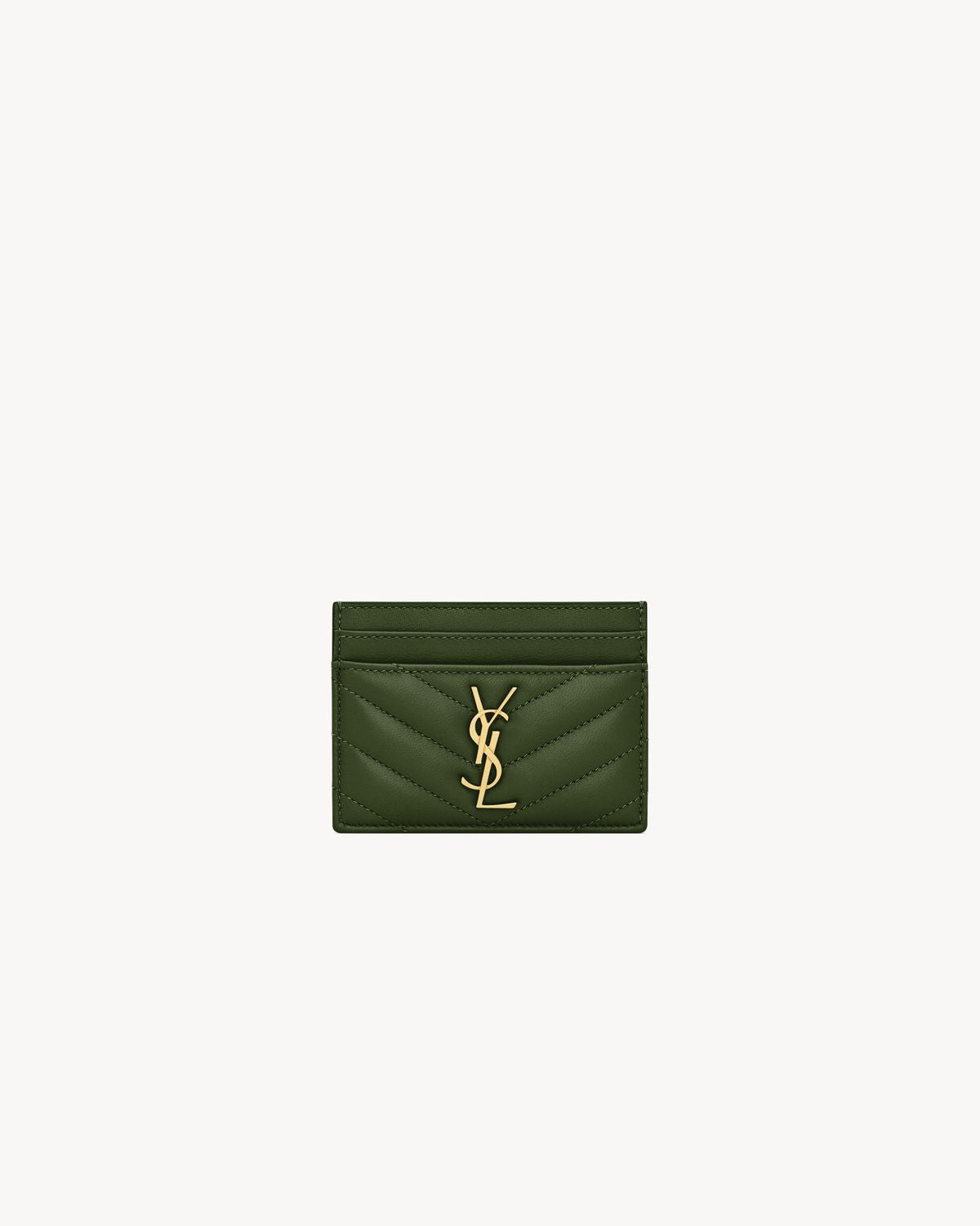 SAINT LAURENT Mini Lamb Leather Wallet for Women