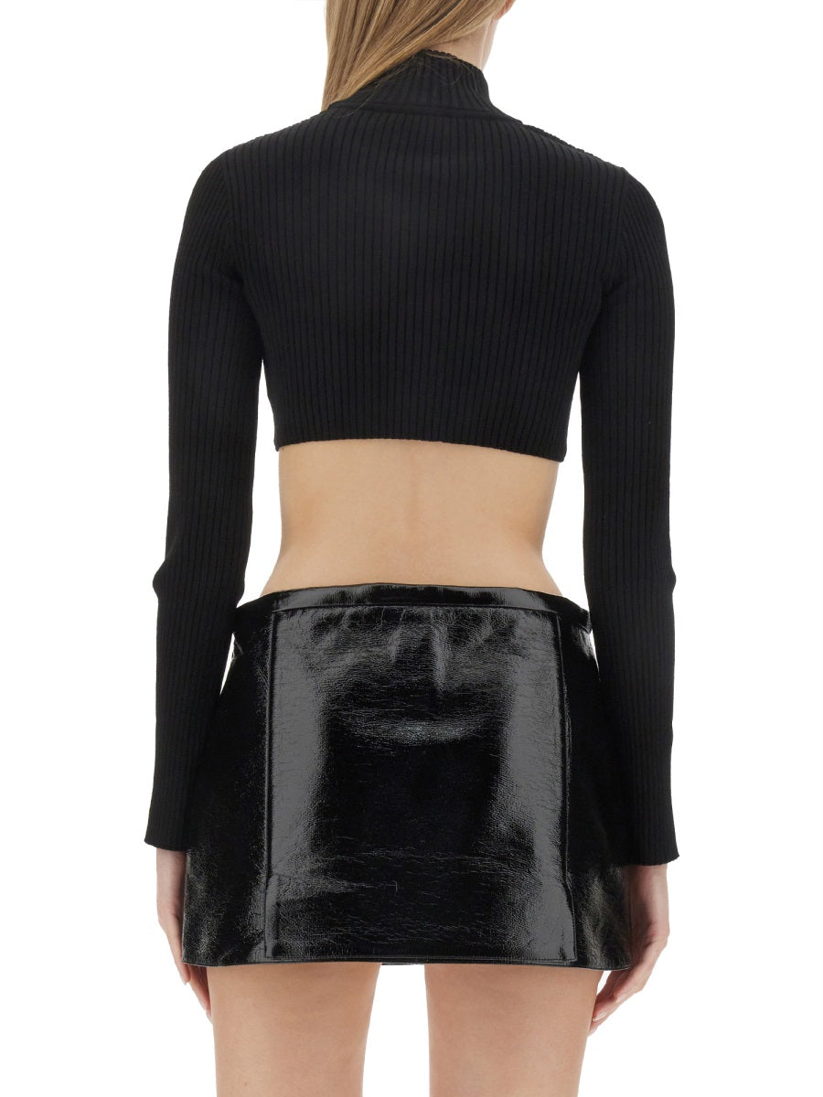 COURREGÈS Mini Cropped Shirt