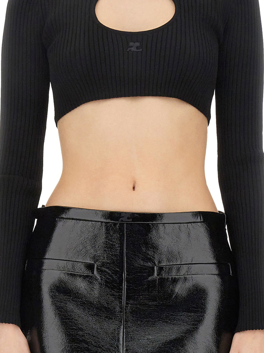 COURREGÈS Mini Cropped Shirt