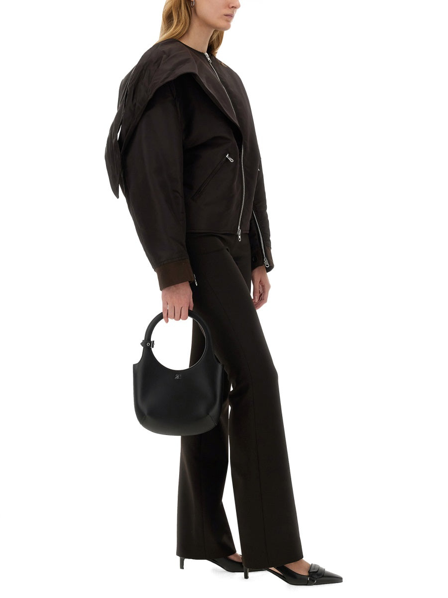 COURREGÈS Bow Neck Bomber Jacket - Regular Fit Size S