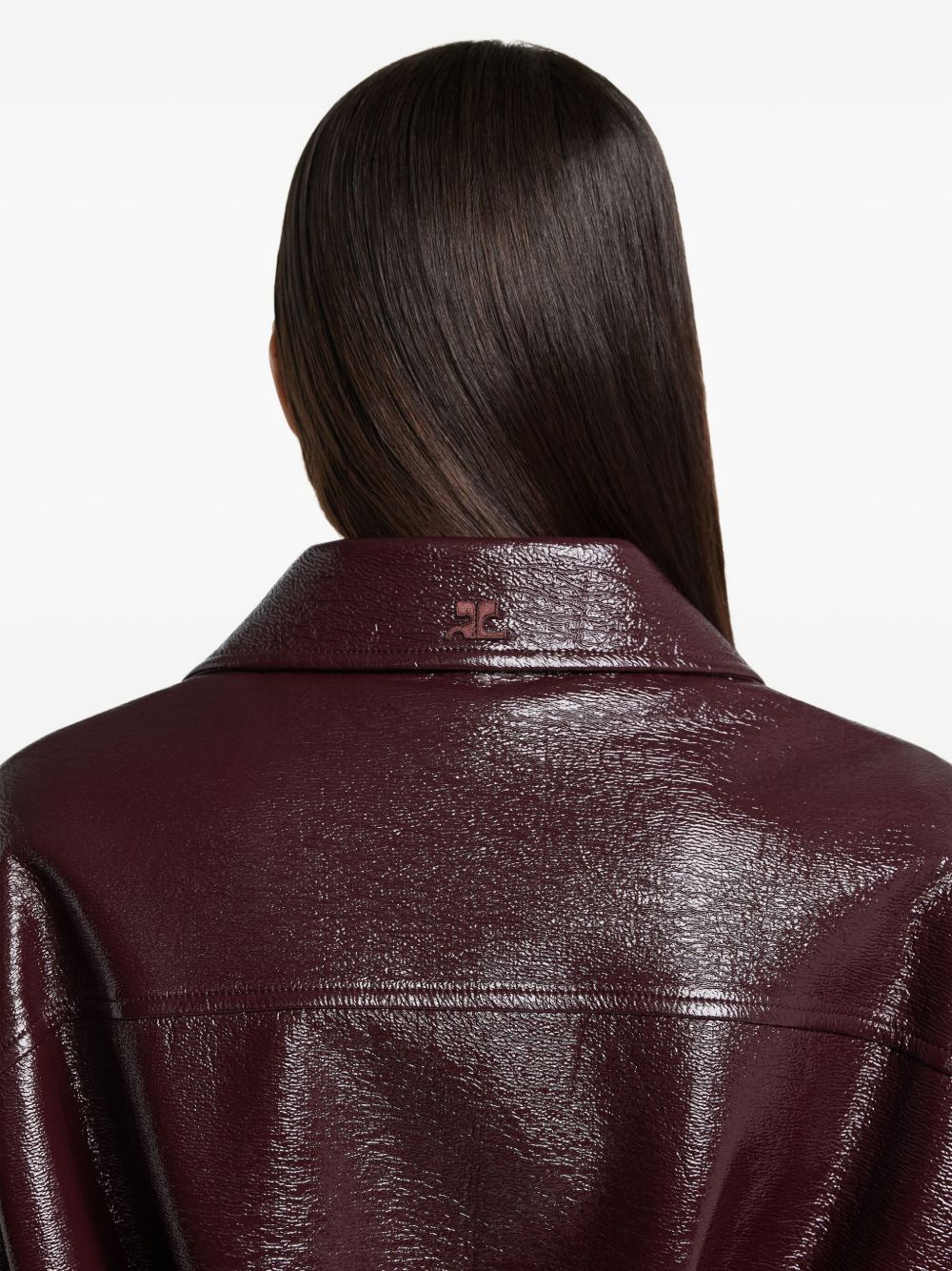 COURREGÈS Fashion Forward Vinyl Bomber Jacket