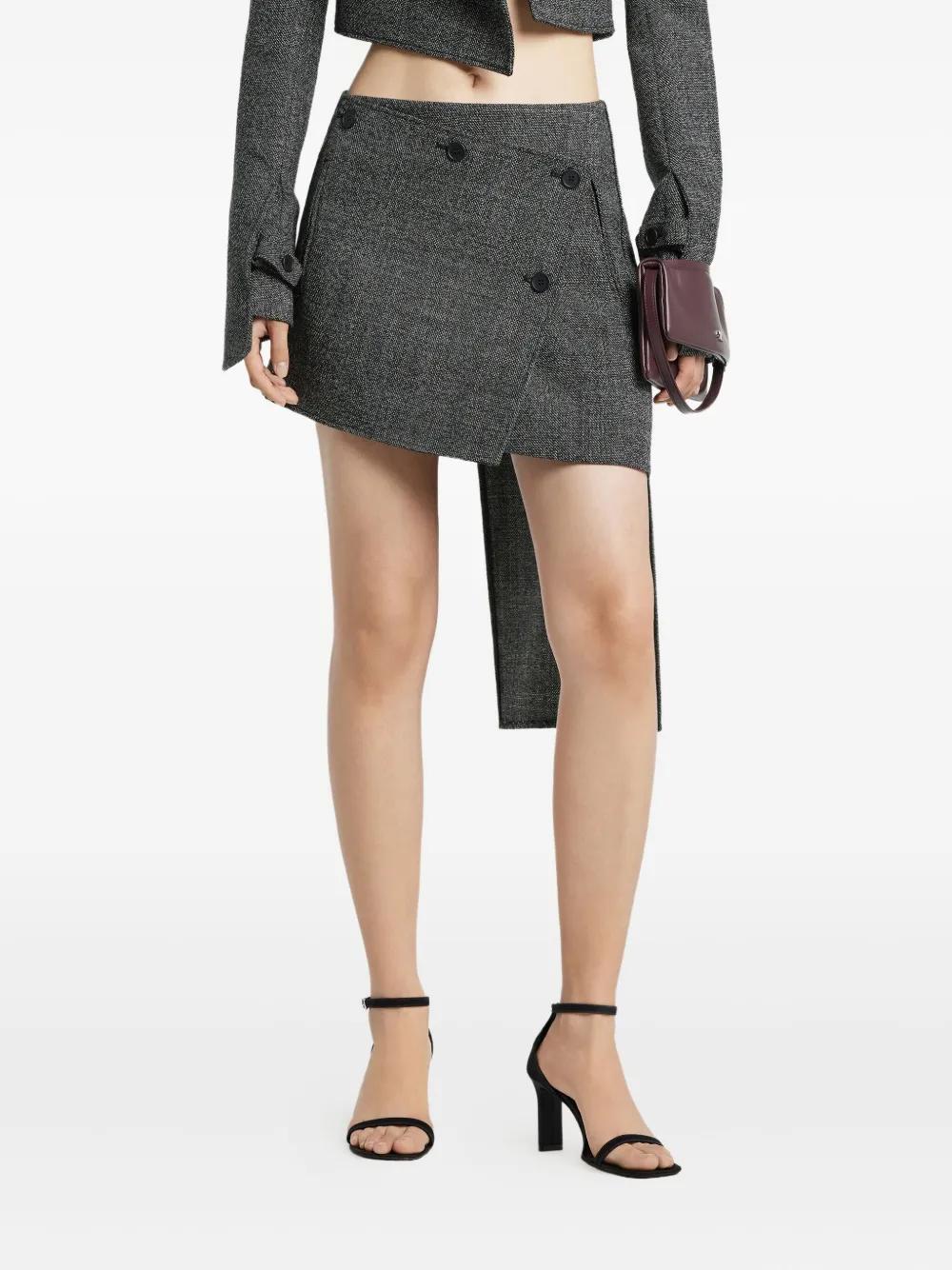 COURREGÈS Asymmetrical Panelled Mini Skirt