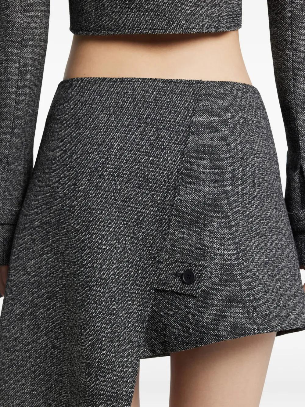 COURREGÈS Asymmetrical Panelled Mini Skirt