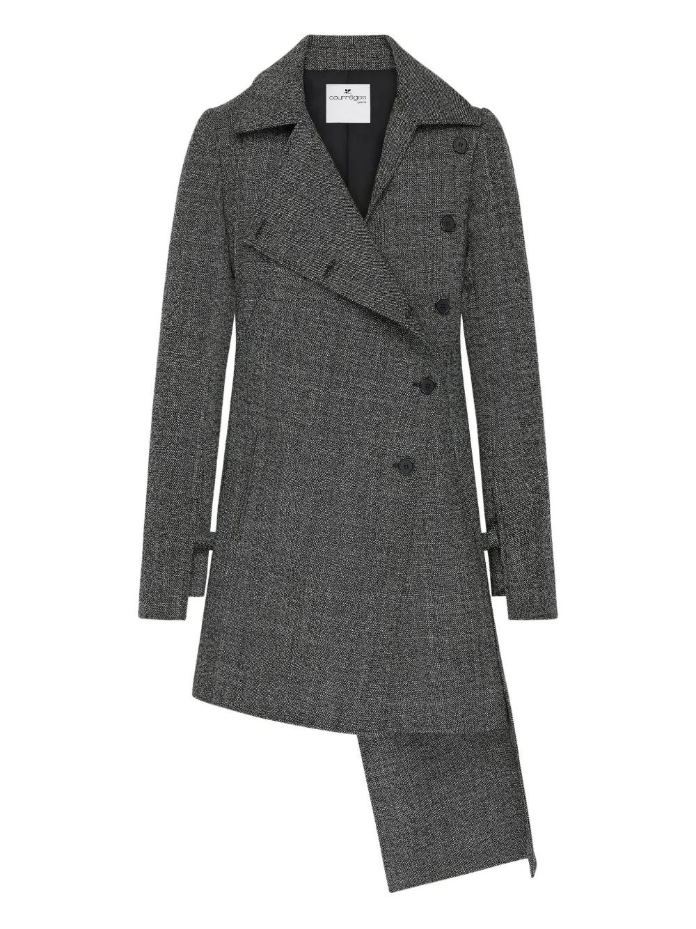 COURREGÈS Asymmetrical Woolen Jacket